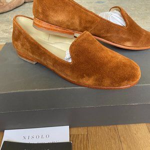 Nisolo Smoking Shoe in Nutmeg 7.5